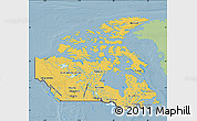 Savanna Style Map of Canada, single color outside