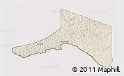 Shaded Relief 3D Map of Madawaska, cropped outside