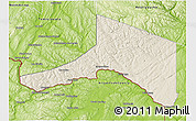 Shaded Relief 3D Map of Madawaska, physical outside
