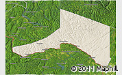 Shaded Relief 3D Map of Madawaska, satellite outside