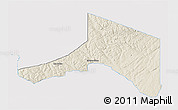 Shaded Relief 3D Map of Madawaska, single color outside