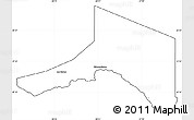 Blank Simple Map of Madawaska, cropped outside