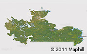 Satellite 3D Map of Division No. 10, cropped outside