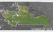 Satellite 3D Map of Division No. 10, desaturated