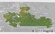 Satellite 3D Map of Division No. 10, lighten, desaturated