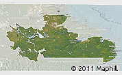 Satellite 3D Map of Division No. 10, lighten