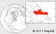 Blank Location Map of Division No. 10