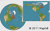 Satellite Location Map of Division No. 10, within the entire country