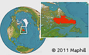 Satellite Location Map of Division No. 10