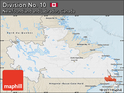Classic Style Map of Division No. 10