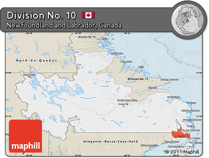 Classic Style Map of Division No. 10