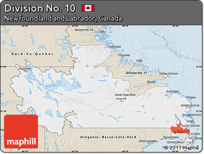 Classic Style Map of Division No. 10