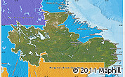Satellite Map of Division No. 10, political outside