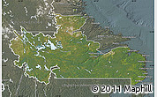 Satellite Map of Division No. 10, semi-desaturated