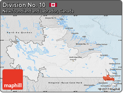Silver Style Map of Division No. 10