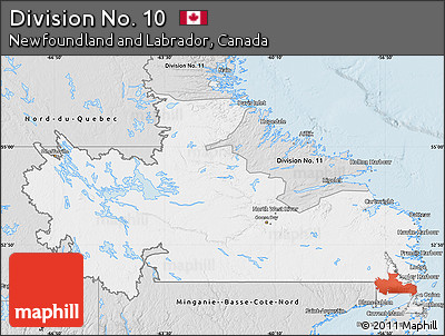 Silver Style Map of Division No. 10