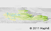 Physical Panoramic Map of Division No. 10, lighten, desaturated