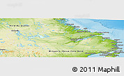 Physical Panoramic Map of Division No. 10