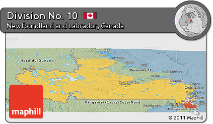 Savanna Style Panoramic Map of Division No. 10