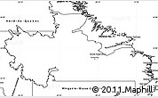 Blank Simple Map of Division No. 10