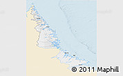 Classic Style 3D Map of Division No. 11, single color outside