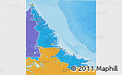 Political 3D Map of Division No. 11