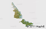 Satellite 3D Map of Division No. 11, cropped outside