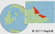 Savanna Style Location Map of Division No. 11