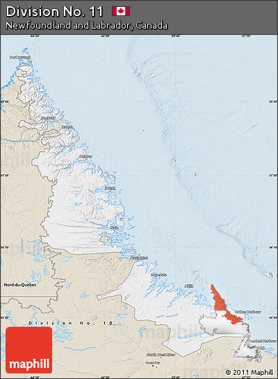 Classic Style Map of Division No. 11