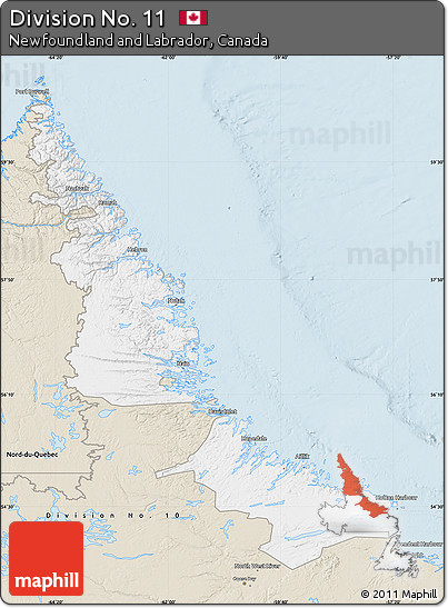 Classic Style Map of Division No. 11