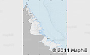 Gray Map of Division No. 11, single color outside