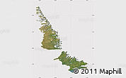 Satellite Map of Division No. 11, cropped outside