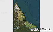 Satellite Map of Division No. 11, darken