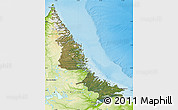 Satellite Map of Division No. 11, physical outside