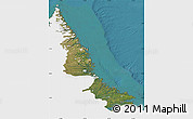Satellite Map of Division No. 11, single color outside