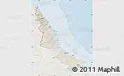 Shaded Relief Map of Division No. 11, lighten
