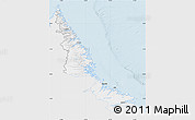 Silver Style Map of Division No. 11, single color outside
