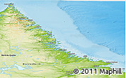 Physical Panoramic Map of Division No. 11