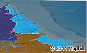 Political Panoramic Map of Division No. 11, darken