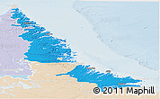 Political Panoramic Map of Division No. 11, lighten