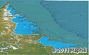 Political Panoramic Map of Division No. 11, satellite outside
