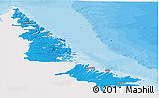 Political Panoramic Map of Division No. 11, single color outside