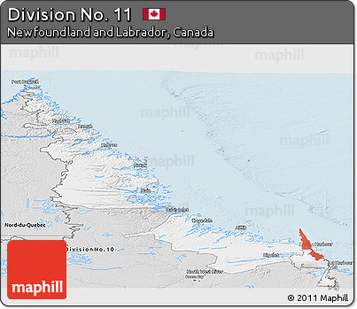 Silver Style Panoramic Map of Division No. 11
