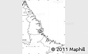 Blank Simple Map of Division No. 11