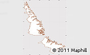 Classic Style Simple Map of Division No. 11, cropped outside