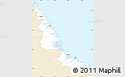 Classic Style Simple Map of Division No. 11, single color outside