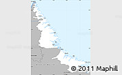 Gray Simple Map of Division No. 11