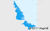 Political Simple Map of Division No. 11, single color outside