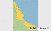 Savanna Style Simple Map of Division No. 11
