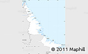 Silver Style Simple Map of Division No. 11